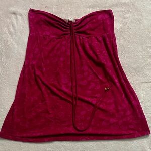 Aeropostale y2k pink strapless summer top/beach cover up - large